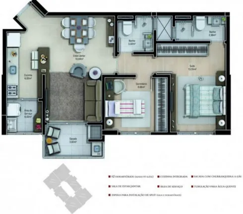 Imagem Apartamento com 3 Quartos à Venda, 160 m² em Centro - Criciúma