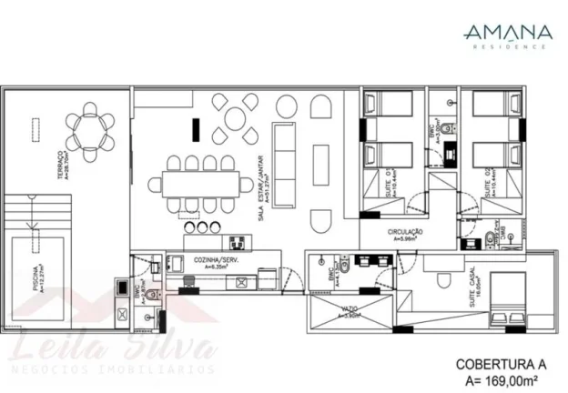 Imagem Apartamento 3 dormitórios para Venda em Teresina, Fatima, 3 dormitórios, 3 suítes, 3 banheiros, 2 vagas