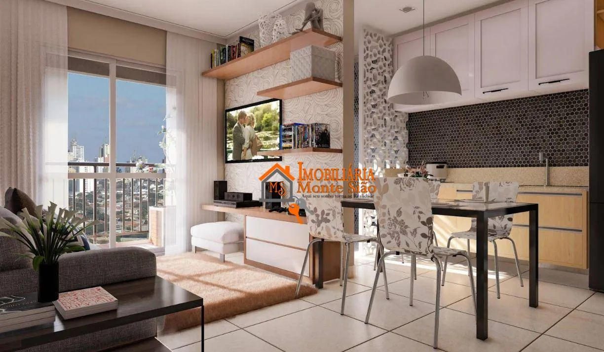 Foto do imóvel Apartamento com 2 dormitórios à venda, 46 m² por R$ 410.148,00 - Vila Silveira - Guarulhos/SP