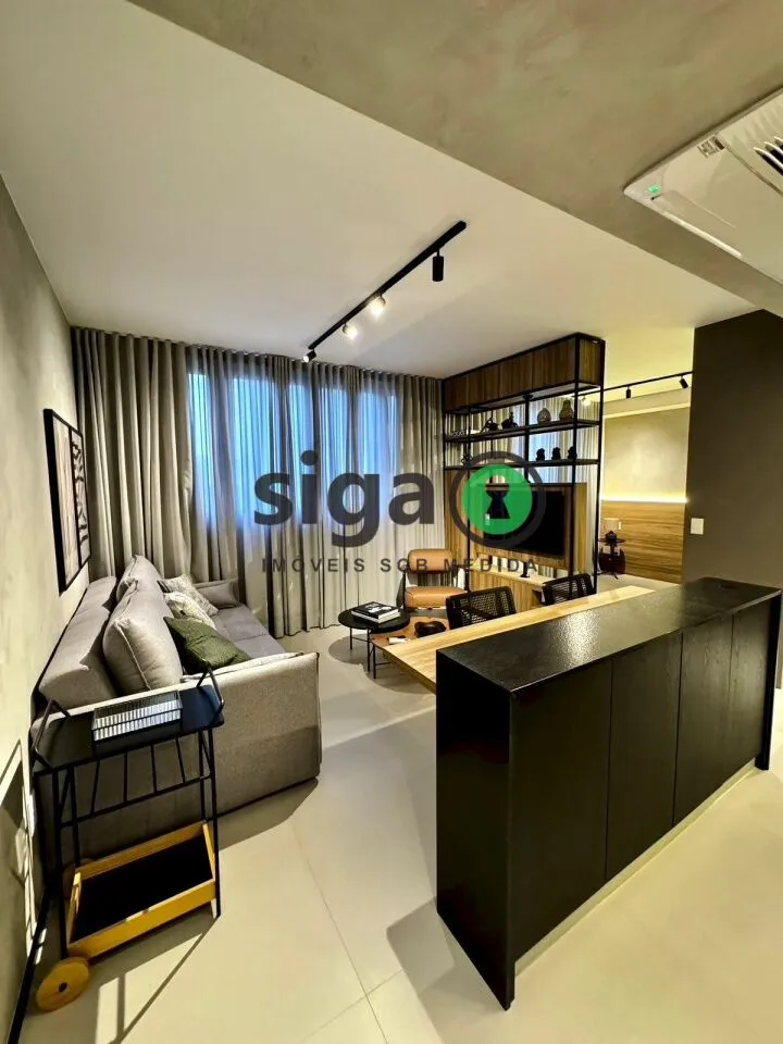 Imagem Apartamento para locação 38m² com vaga todo mobiliado localizado no eixo Berrini x Chucrizaidan.