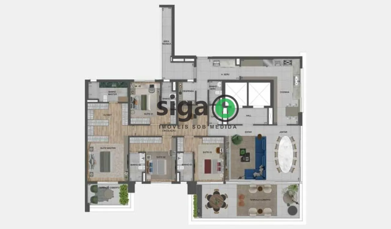 Imagem Apartamento para venda em Moema 04 suítes, São Paulo - SP