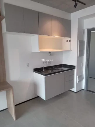 Imagem Apartamento para locação em São Paulo-SP, no bairro Cerqueira César: 1 quarto, 1 sala, 1 banheiro, 24m² de área.