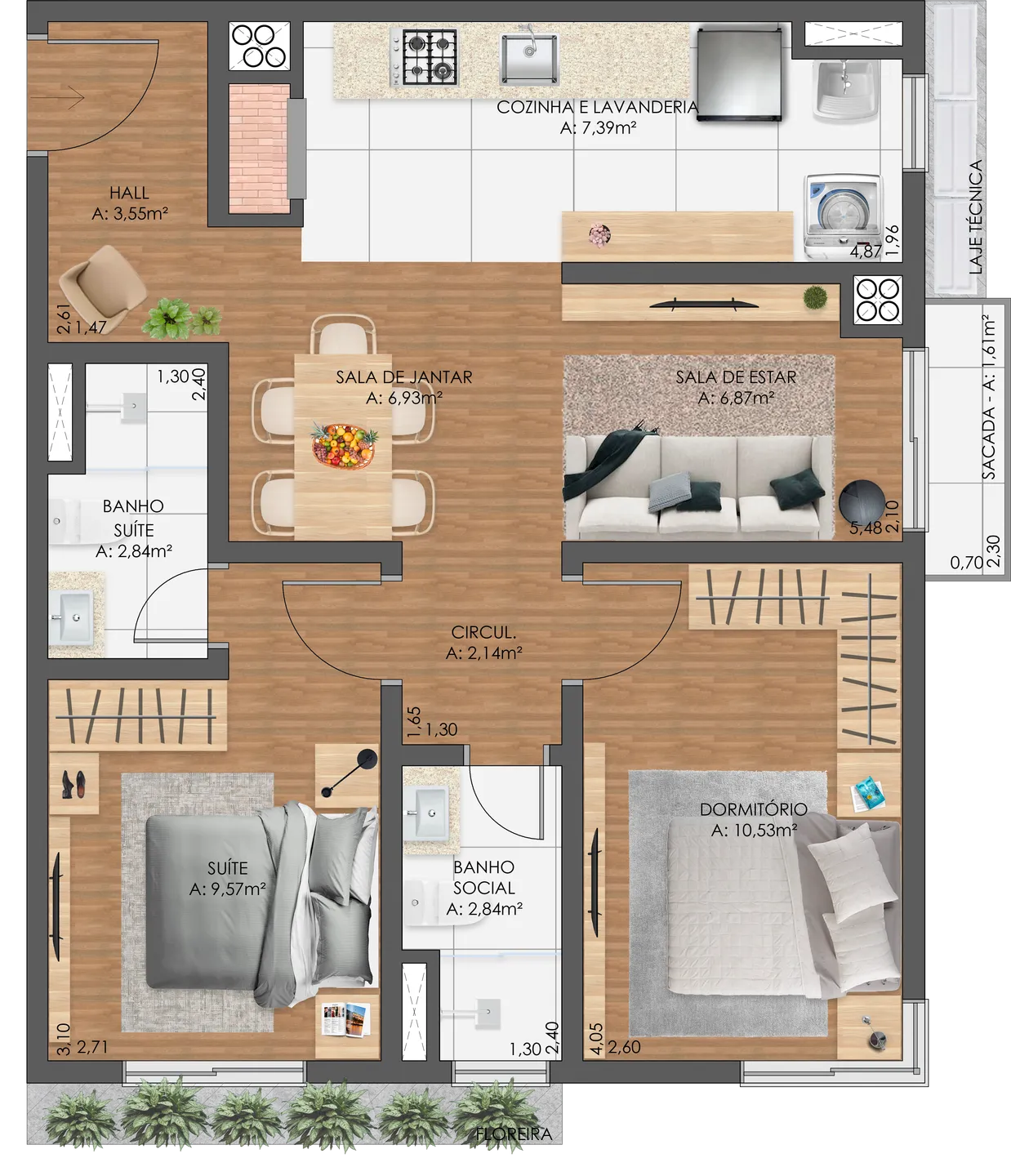 Imagem Apartamento à venda em Gramado, Piratini, com 2 quartos, 66m2