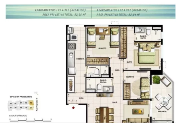 Imagem APARTAMENTO RESIDENCIAL em Rio de Janeiro - RJ, Recreio dos Bandeirantes