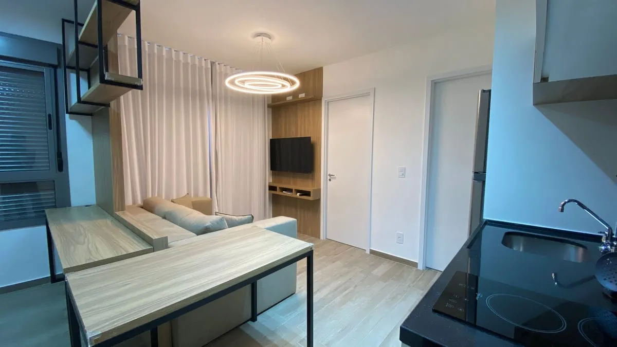 Imagem Apartamento com 1 Quarto para alugar, 37m² - Santo Amaro