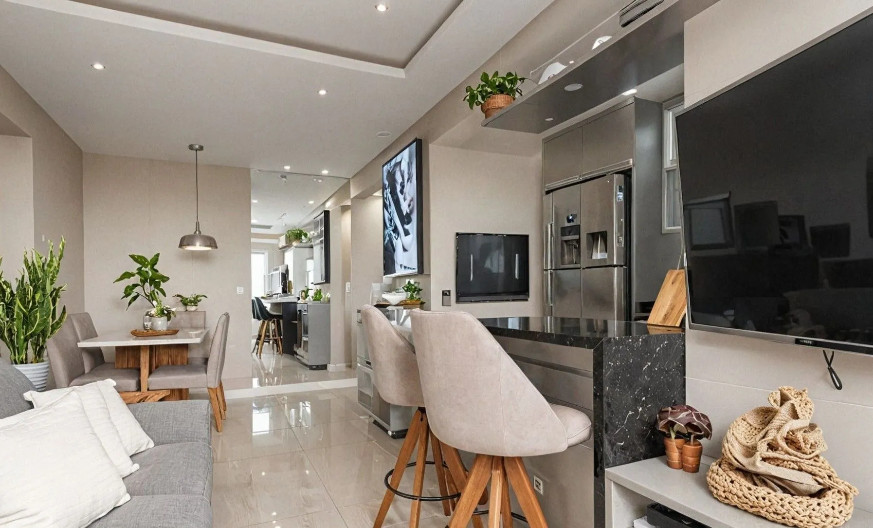 Imagem Vende-se apartamento com 2 quartos (1 suíte), 55m² e 2 vagas - Petrópolis