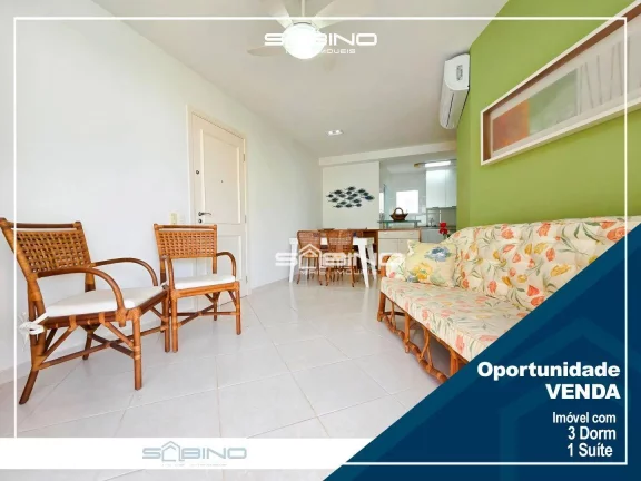 Foto do imóvel Apartamento Pé na Areia à venda com 3 Dormitórios 1 Suíte 87m² - Riviera de São Lourenço, Bertioga SP.