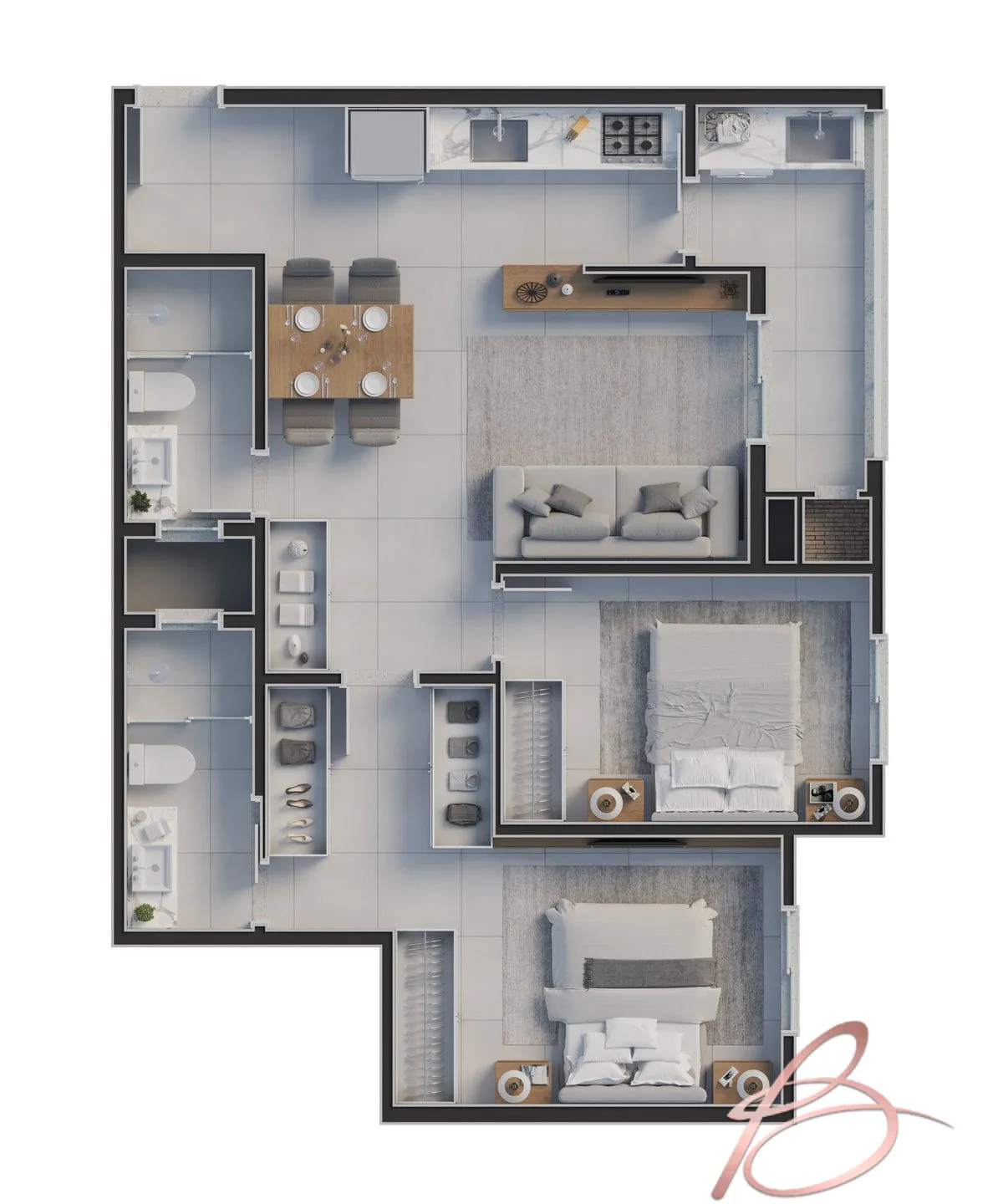 Imagem Apartamento Alto Padrão em Praia Brava de Itajaí, Itajaí/SC