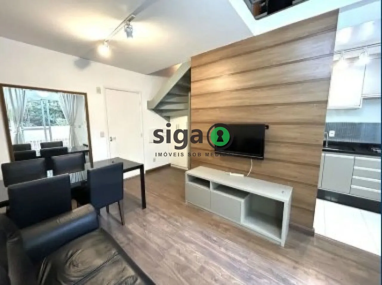 Imagem Apartamento mobiliado com pé-direito duplo e lazer completo!!!!