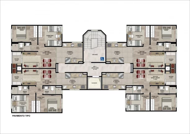 Imagem Apartamento 3 quartos sendo 3 suítes para venda no bairro Nossa Senhora de Lourdes em Caxias do Sul