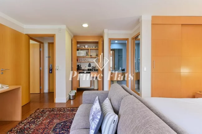 Imagem Flat disponível para locação no Transamerica Executive Jardins, com 45m², 2 dormitórios e 1 vaga
