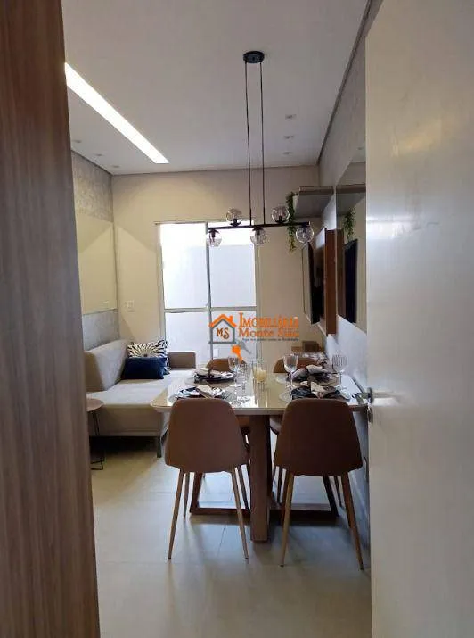 Imagem Apartamento com 2 dormitórios à venda, 47 m² por R$ 437.667,00 - Vila Augusta - Guarulhos/SP