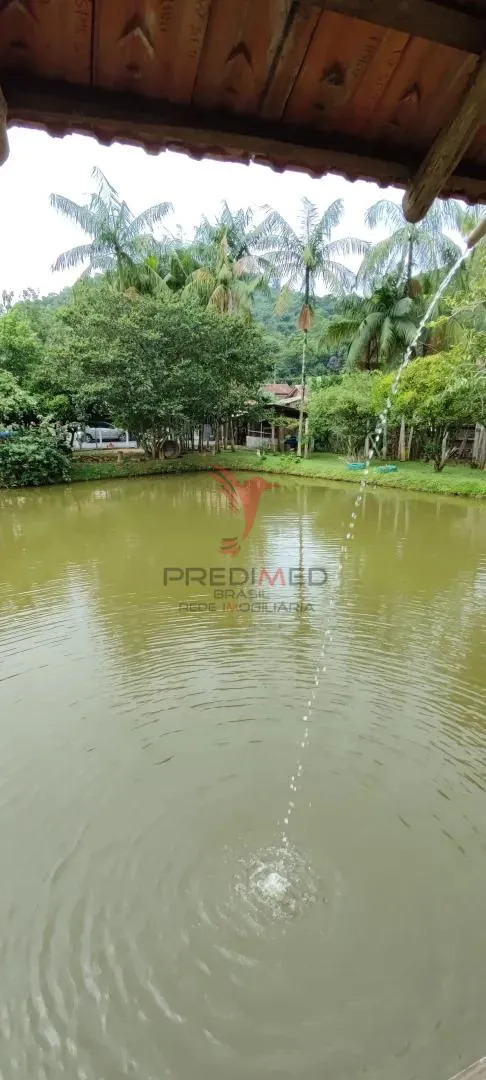 Imagem Chácara em Blumenau. Com rancho em construção. Lagoa com água. Poço artesiano. Pomar