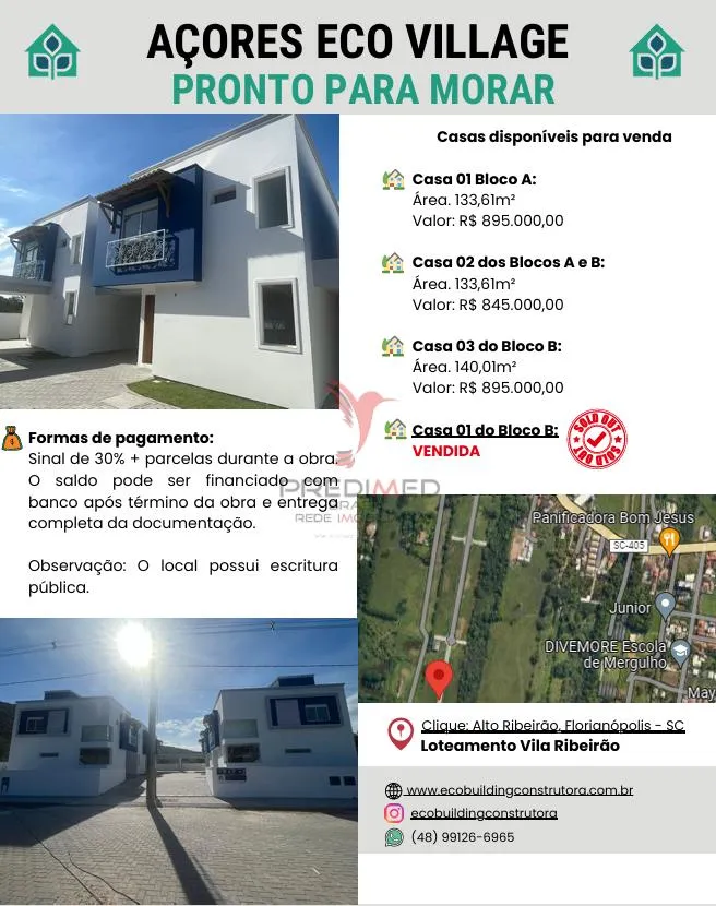Imagem Açores Eco Village (Vila de 6 Casas) FLORIANOPOLIS SC