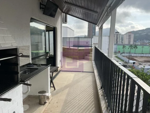 Imagem Cobertura com piscina e churrasqueira