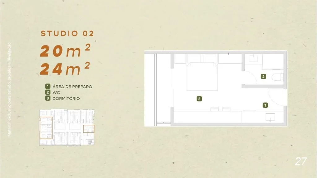 Imagem Flat com 1 dormitório à venda, 26 m² por R$ 397.945,64 - Cabo Branco - João Pessoa/PB