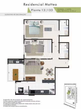 Imagem Apartamento com 2 dormitórios à venda, 72 m por R$ 430.000,00 - Vila Dinópolis - Mongaguá/SP