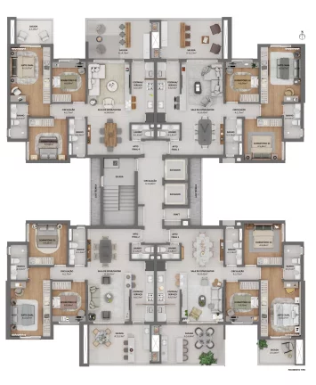 Imagem Apartamento 3 quartos sendo 1 suíte para venda no bairro Panazzolo em Caxias do Sul