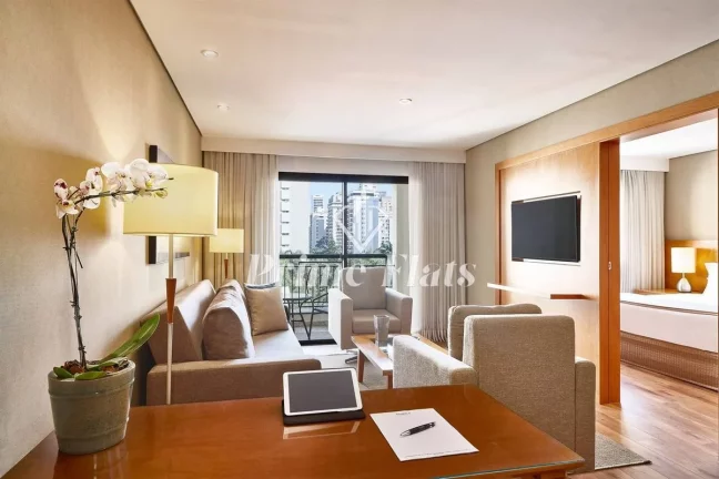 Foto do imóvel Flat disponível para venda no George V Residence Casa Branca no Jardim Paulista, com 62m², 1 dormitório e 1 vaga em Alameda Casa Branca