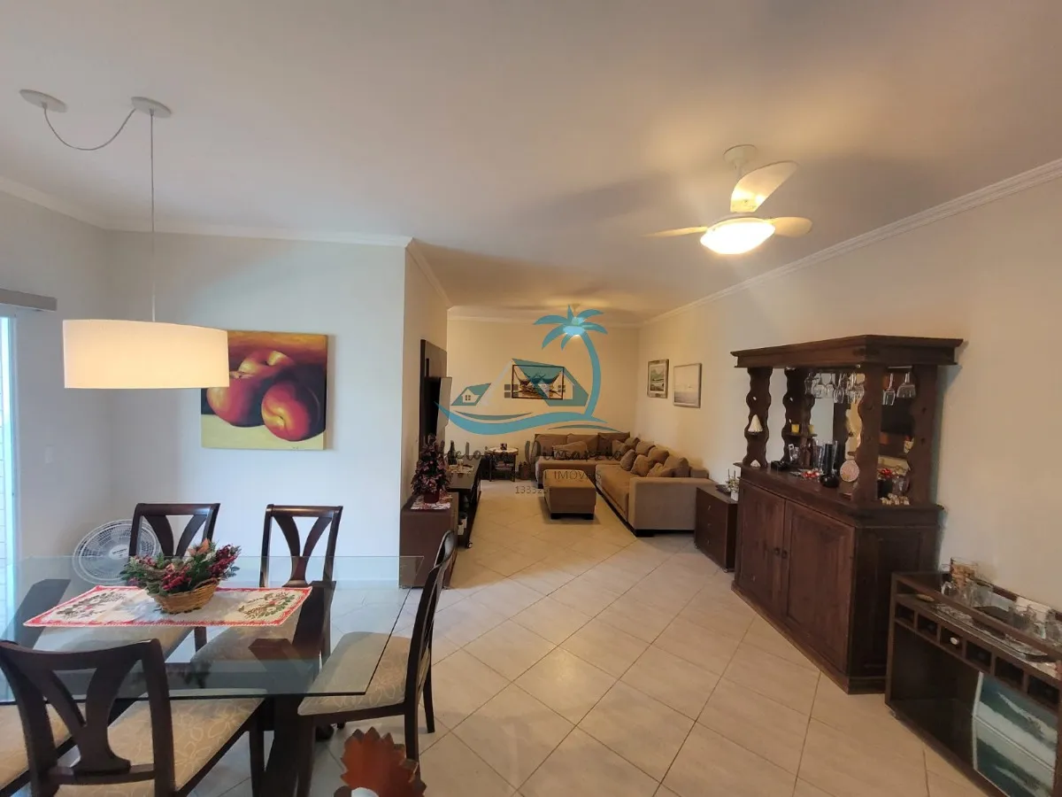 Imagem Apartamento com 3 dormitórios, MOBILIADO a venda em Ubatuba com localização privilegiada no bairro de Itaguá.- 300 metros da orla.