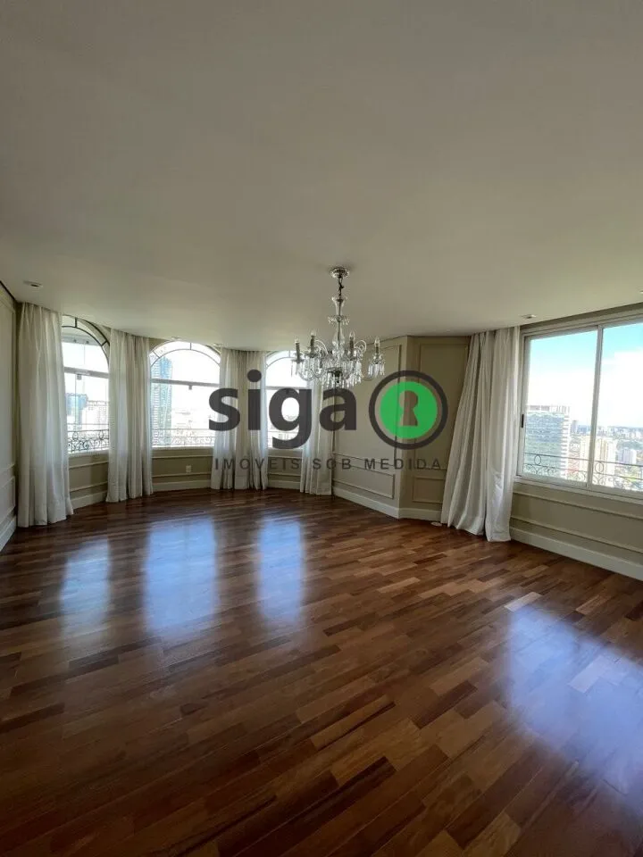 Imagem Apto no Panamby com 430m²,Venda ou Locação, 4 suites, 6 vagas, escritório, Semi Mobiliado