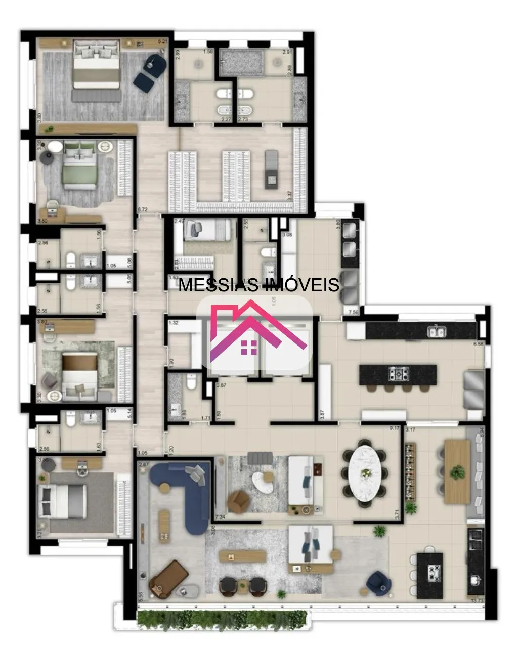 Imagem APARTAMENTOS DE 3 SUITES E 3 VAGAS - SAN PAOLO ALTO DE PINHEIROS