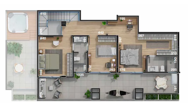 Imagem APARTAMENTO RESIDENCIAL em Curitiba - PR, Campo Comprido