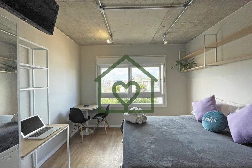 Imagem Apartamento Stúdio , Andar Alto com vista e sol, mobiliado lindamente decorado e equipado, pronto p...