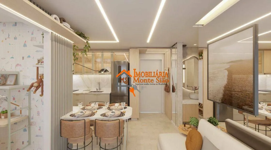 Imagem Apartamento com 2 dormitórios à venda, 33 m² por R$ 314.900,00 - Vila Nova Bonsucesso - Guarulhos/SP