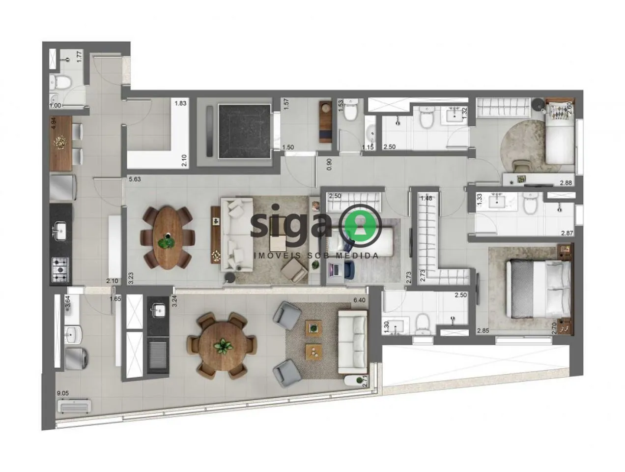 Imagem Apartamento Residencial em Brooklin