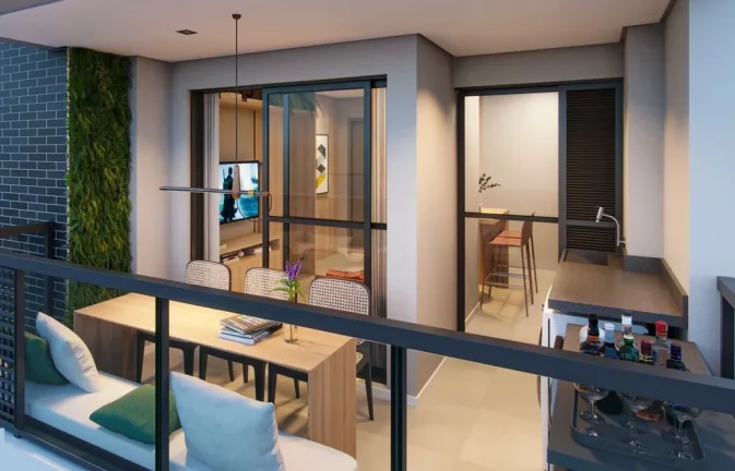 Imagem Apartamento à Venda Nos Jardins Com 2 Dormitórios Sendo 1 Suíte e 1 Vaga