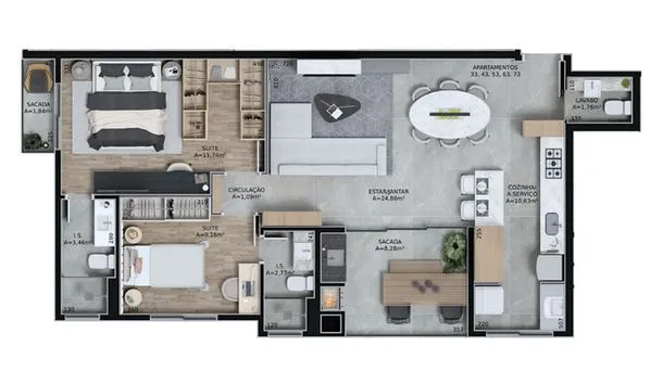 Imagem Loft à venda, 39 m² por R$ 549.997,00 - Tambaú - João Pessoa/PB