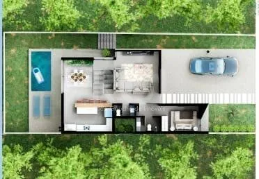 Imagem Casa Condominio para Venda - 244m², 3 dormitórios, sendo 3 suites, 2 vagas - Centro