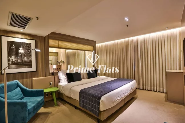 Foto do imóvel Flat disponível para venda no Radisson Vila Olímpia, com 31m², 1 dormitório e 1 vaga em Rua Fidêncio Ramos