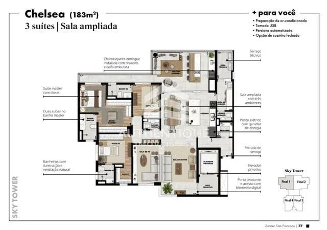 Imagem GARDEN SAO FRANCISCO - Apartamento à venda no bairro Vila Sao Francisco - Osasco/SP