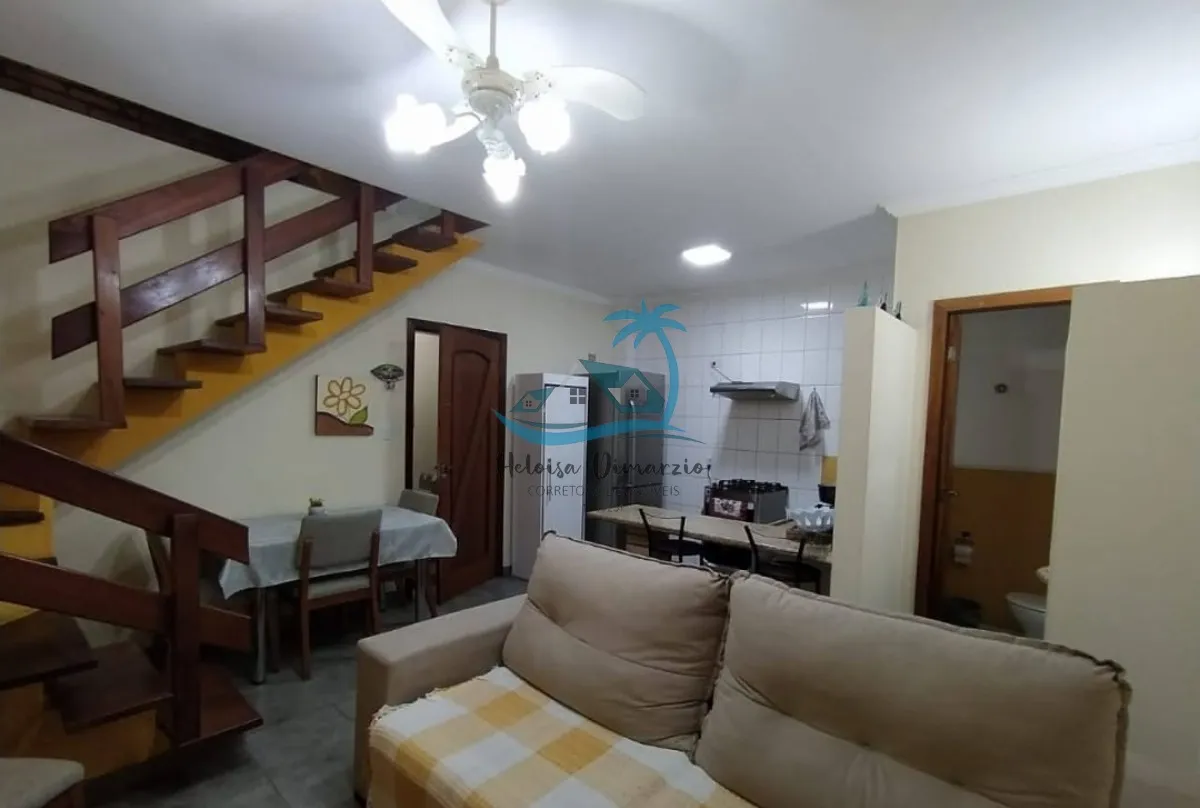 Imagem Apartamento triplex mobiliado com 3 dormitórios à venda no Itaguá em Ubatuba