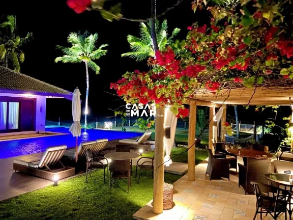 Imagem Residência de Luxo à Beira-Mar em Mamucabinhas-PE: 6 Quartos, 5 Suítes, 4 Salas e 7 Banheiros em 600m² de Pura Elegância!