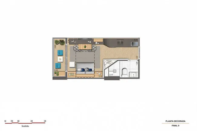 Studio com 1 Quarto à Venda, 20 m² em Centro - São Paulo