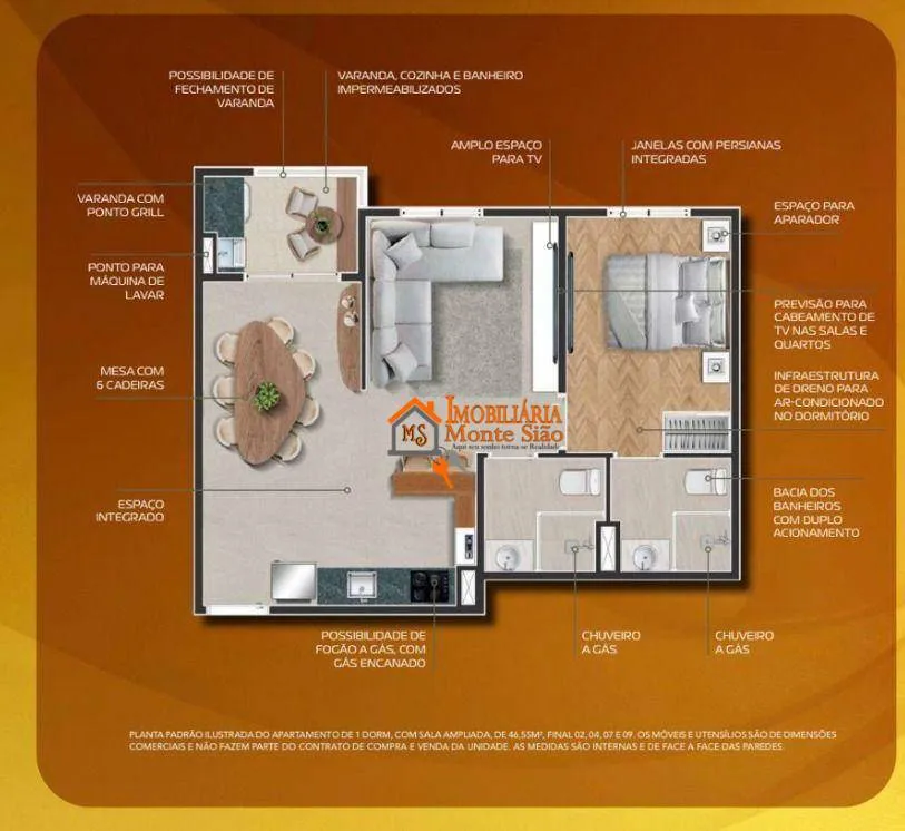 Imagem Apartamento Garden com 2 dormitórios à venda, 64 m² por R$ 509.496,08 - Picanco - Guarulhos/SP