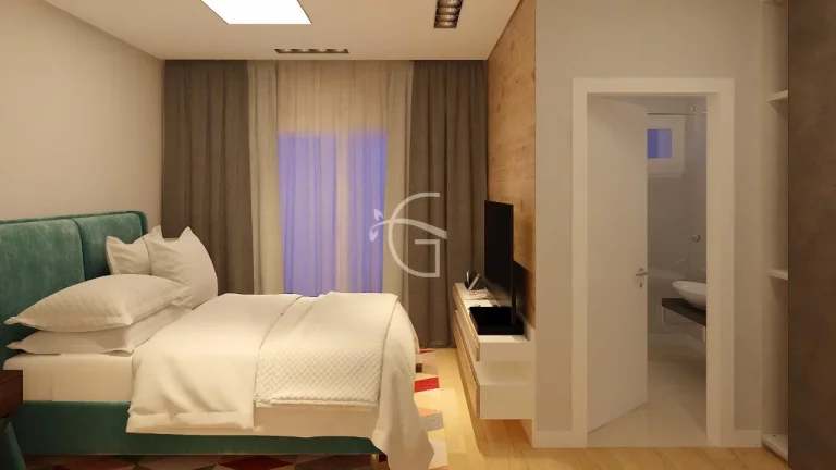 Imagem Apartamento de alto padrão para venda no América em Joinville, com uma área de lazer completa e totalmente mobiliada e decorada.