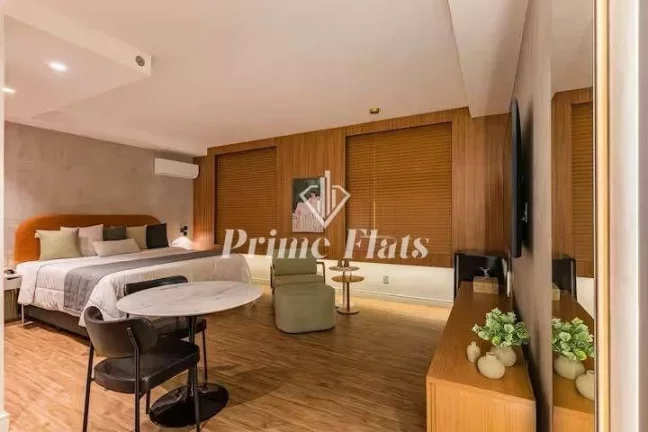 Imagem Flat disponível para locação no The World Executive Flat na Vila Olímpia, com 30m², 1 dormitório e 1 vaga