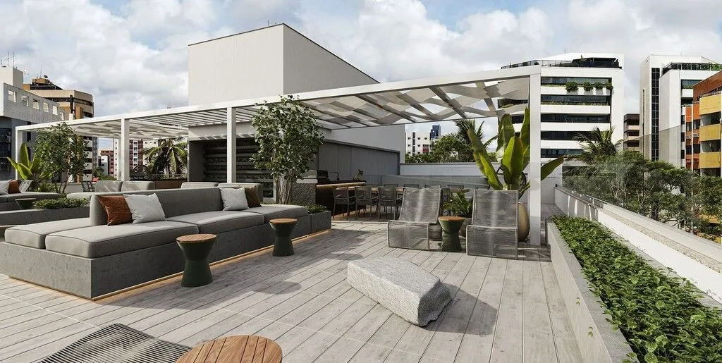 Imagem Flat beira-mar em Intermares com vista para o mar, rooftop e alta rentabilidade. Ideal para morar ou investir em Airbnb.