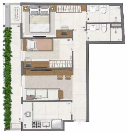 Imagem APARTAMENTO RESIDENCIAL em Rio de Janeiro - RJ, Leblon