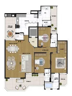 Imagem Condomínio Edifício Zara São Bernardo, apartamento à venda em São Bernardo, apartamento 3 quartos com 3 suítes Sbc