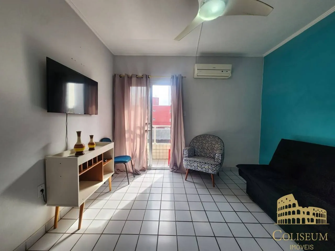 Imagem Apartamento com 1 dormitório à venda, 51 m² por R$ 255.000,00 - Tupi - Praia Grande/SP