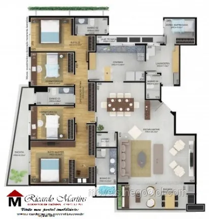 Imagem Cobertura com 3 Quartos à Venda, 461 m² em Pio Corrêa - Criciúma