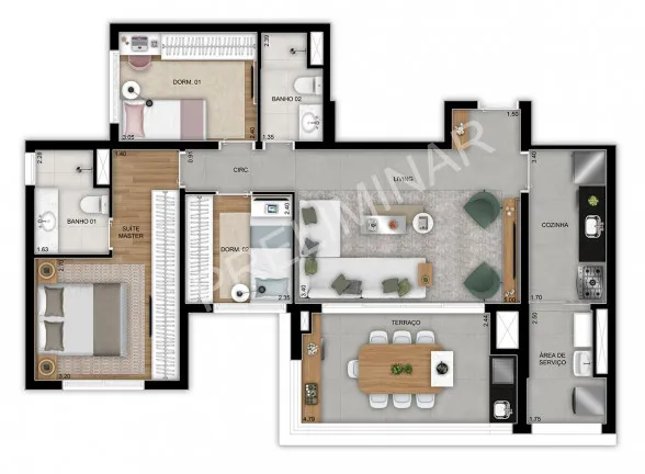 Imagem Apartamento com 2 Quartos à Venda, 89 m² em Jardim Prudência - São Paulo