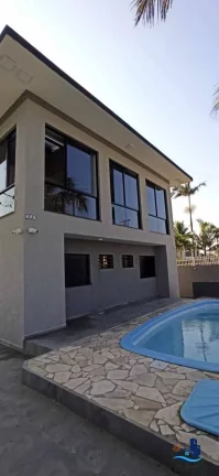 Imagem Sobrado com vista Mobiliado com Piscina Bal. Rivieira 100m Mar