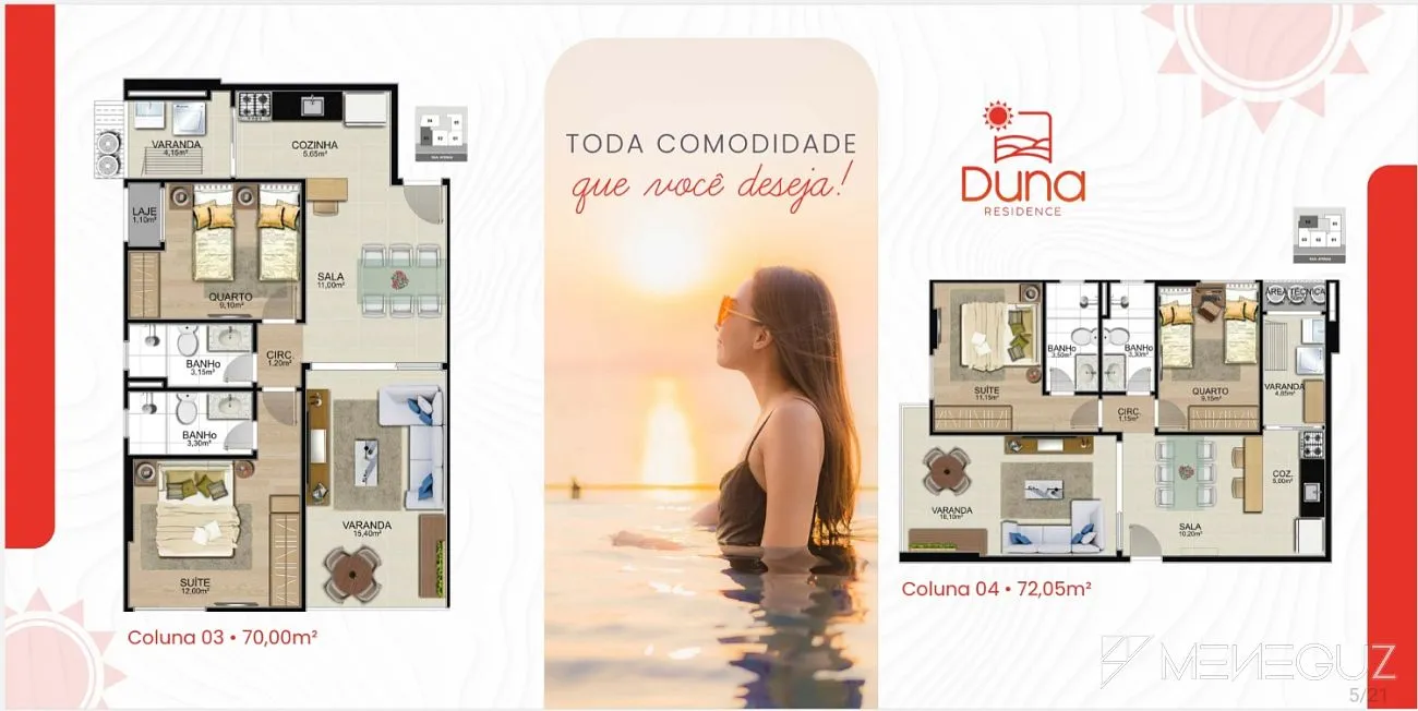Imagem Apartamento 2 quartos na planta em Guarapari - Resiencial Duna, empreendimento na quadra do mar com lazer completo em 100 meses