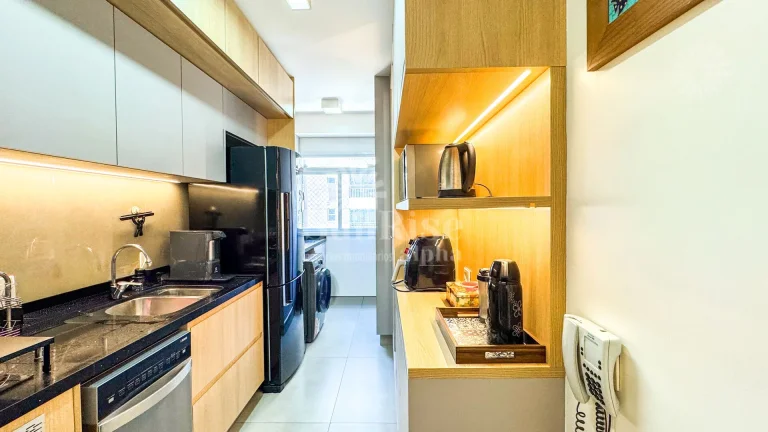 Imagem Apartamento Mobiliado para alugar em Alphaville com 3 quartos e 2 vagas - 84 m² R$8.435,00 pacote - Jardins de Monet - Barueri/SP